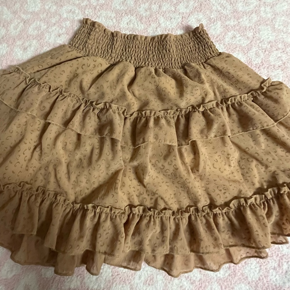 Cheetah print skirt